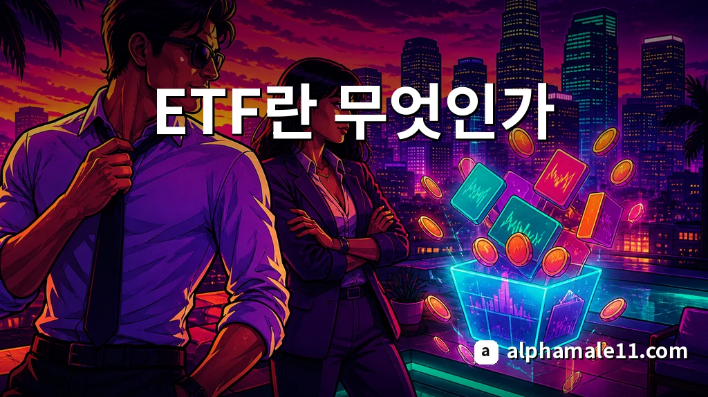 ETF란 무엇인가를 보여주는 ETF 투자 개념 이미지