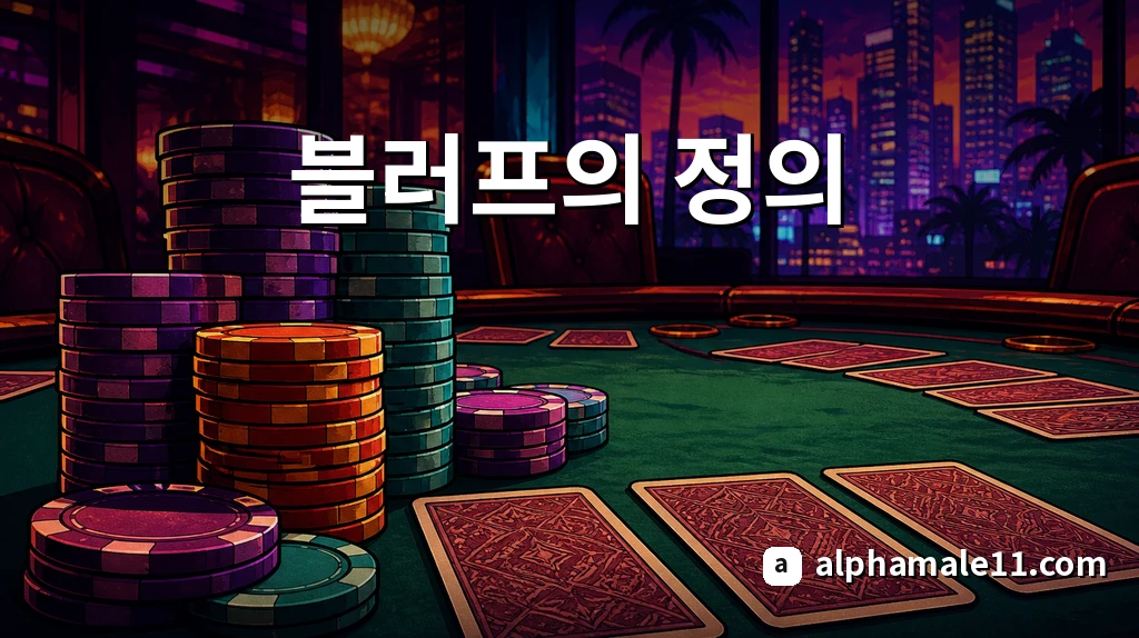 블러핑이란 무엇인가 정의 설명