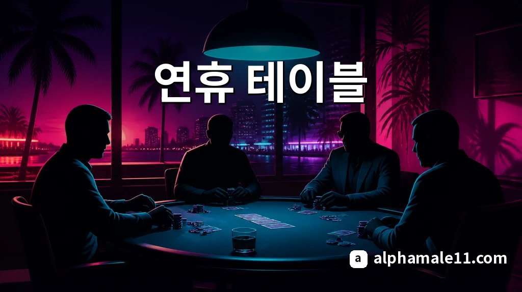 포커 테이블 예의와 매너