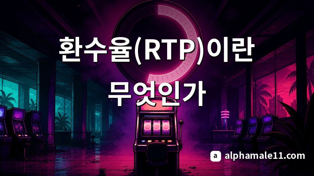 온라인 슬롯 RTP 환수율(RTP)이란 무엇인가