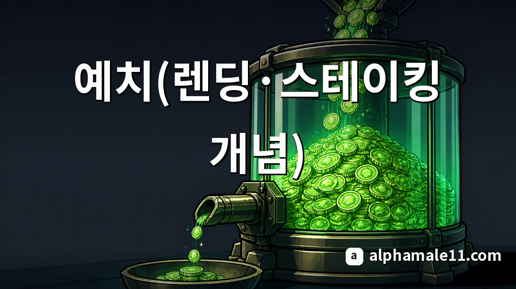 디파이 예치(렌딩·스테이킹 개념)