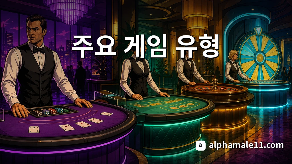 라이브 카지노 주요 게임 유형