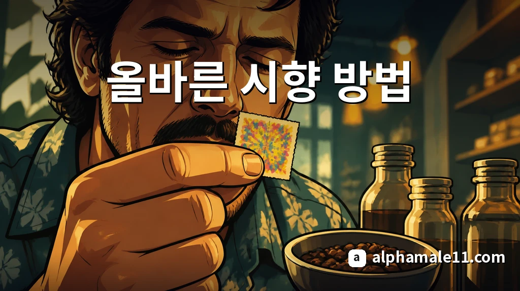 남성 향수 올바른 시향 방법
