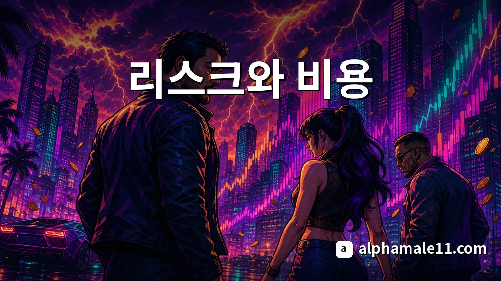 ETF 투자의 비용과 리스크를 상징하는 이미지