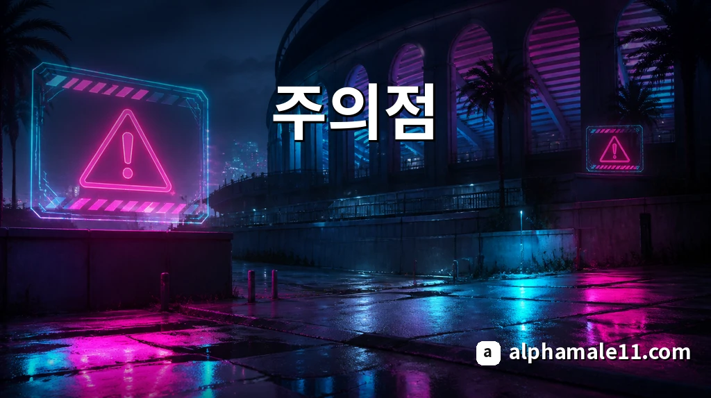축구 분석 시 주의점