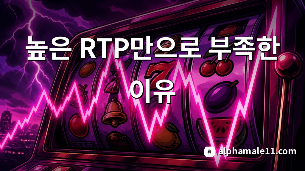온라인 슬롯 RTP 높은 RTP만으로 부족한 이유