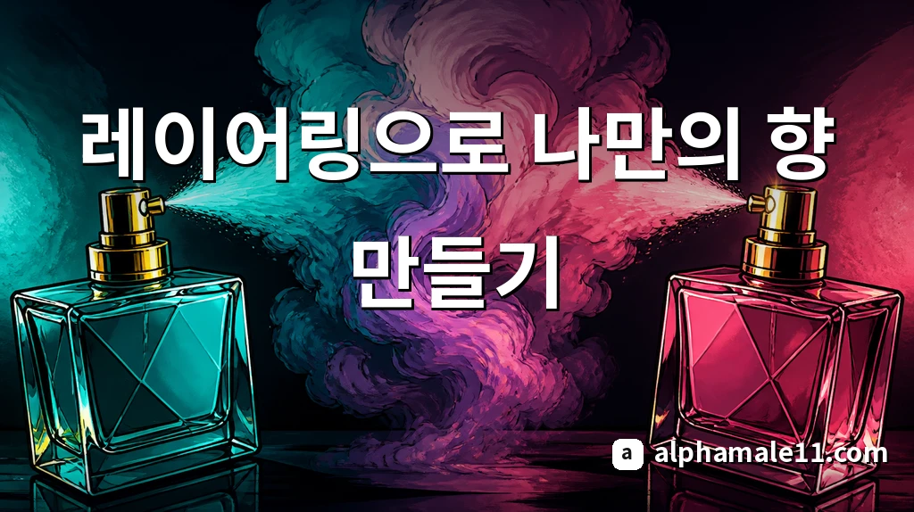 남성 향수 레이어링으로 나만의 향 만들기