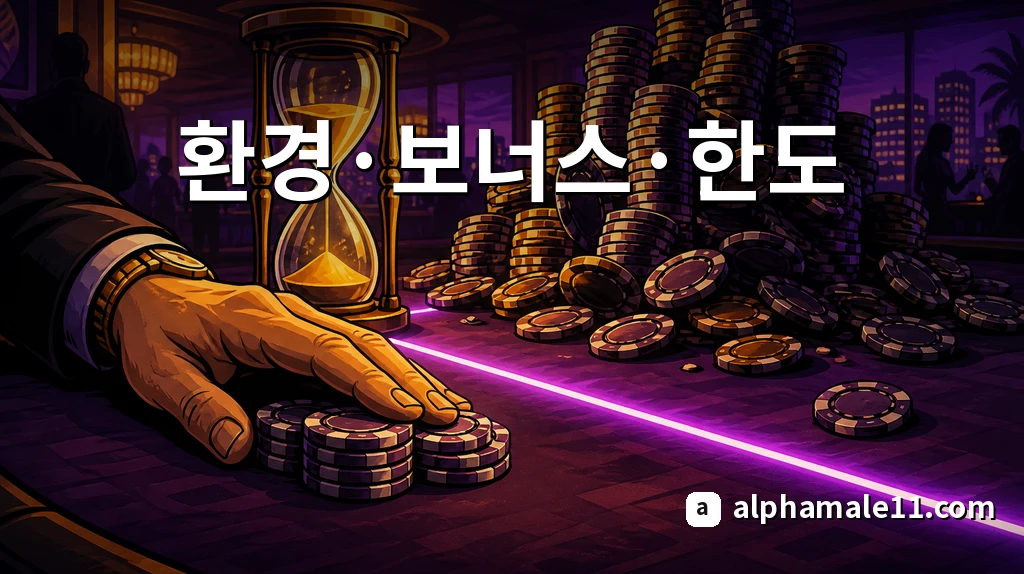 라이브 카지노 환경·보너스·한도