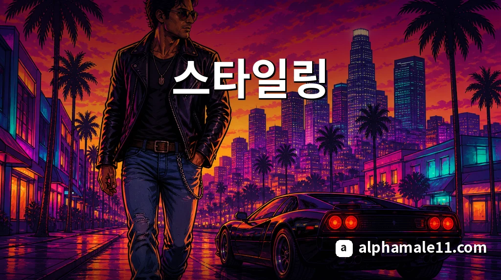 스타일링 — 네온 스트리트 나이트 라이프 코디