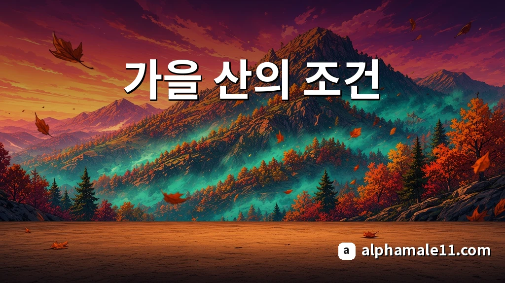 가을 산의 조건