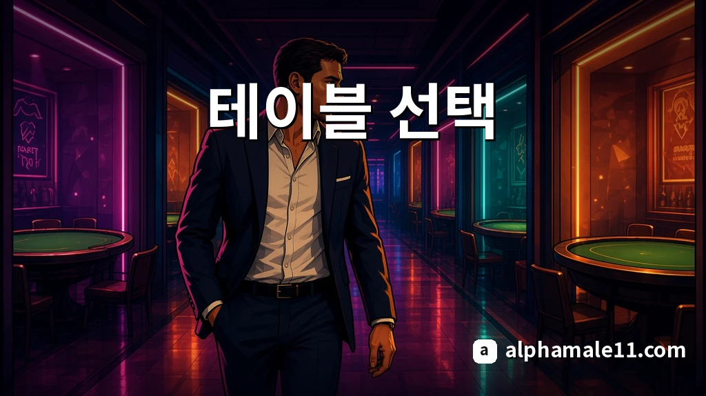 테이블 선택