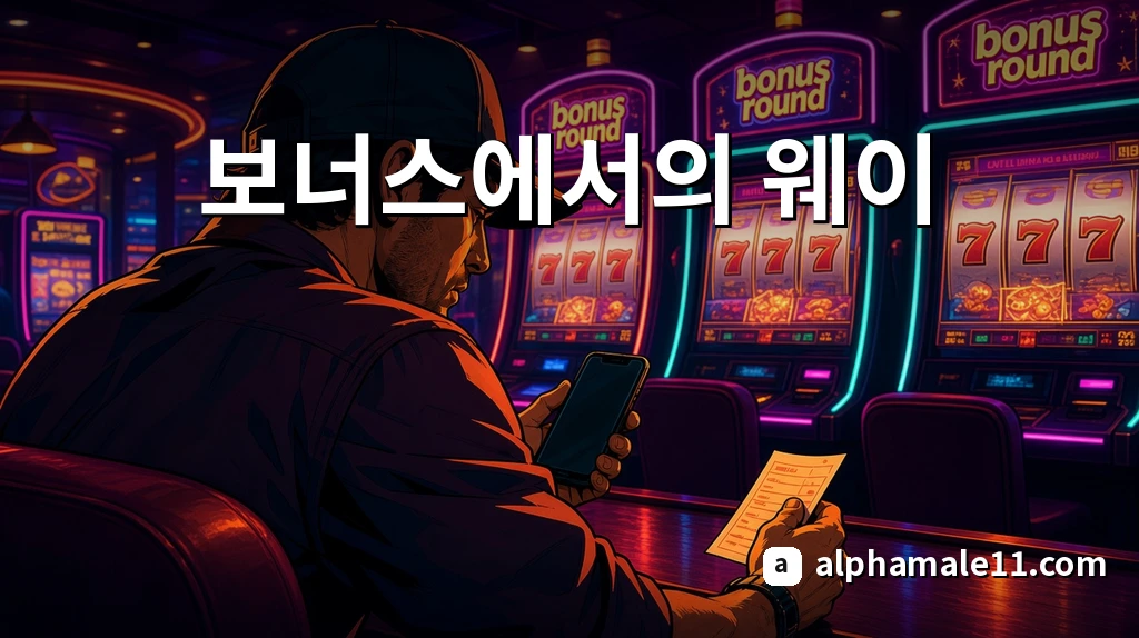 보너스에서의 웨이