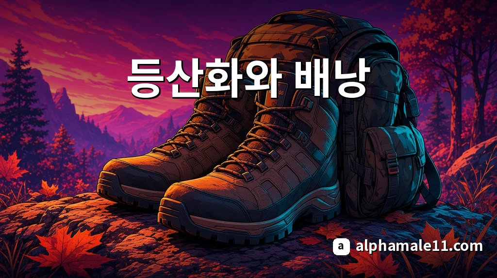등산화와 배낭