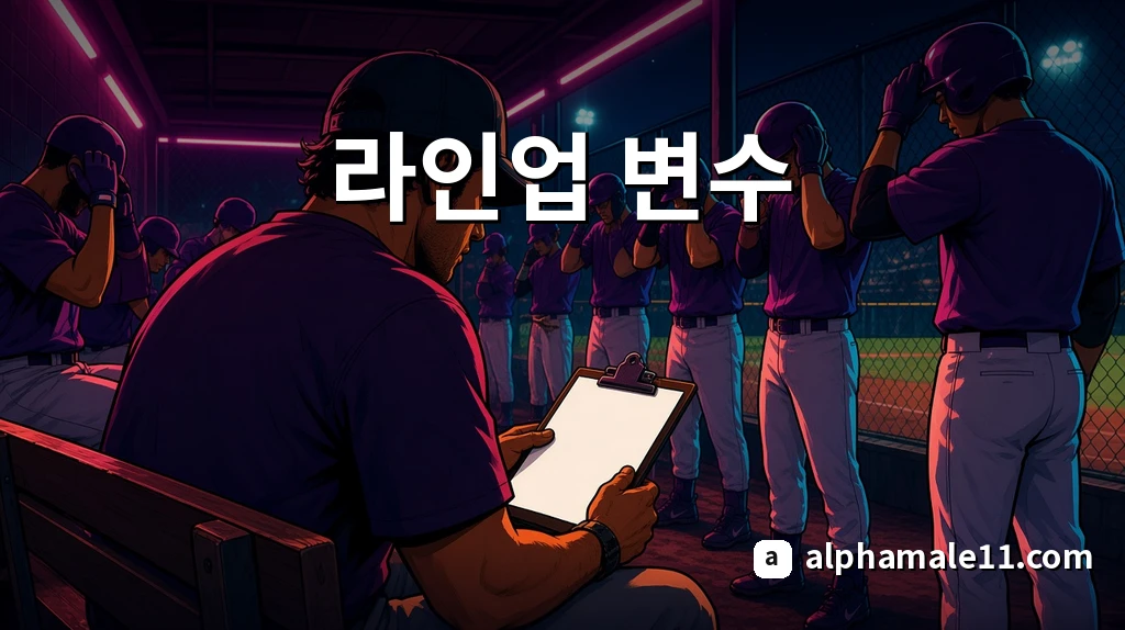 라인업 변수